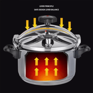 Aluminum 3L/4L/5L/7L Capacity Pressure Cooker Only for Gas Safe Explosion Proof Pressure Canner with Easy Lock Lid - Image 4