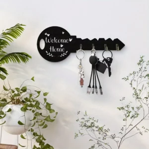 1-3 PCS Creative Bohemian Style Decoration Hanging Frame Living Room Door Creative American Retro Porch Wooden Key Hook - Image 4