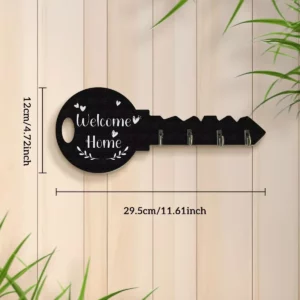 1-3 PCS Creative Bohemian Style Decoration Hanging Frame Living Room Door Creative American Retro Porch Wooden Key Hook - Image 6