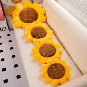 35-40cm Beautiful Sunflower Plush Pillow Toy Soft Cartoon Plant Stuffed Flower Chair Cushion Sofa Kids Lovers Girl Birthday Gift - Image 2