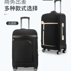 20/24 inches Travel bag Suitcase Roller Luggage Bag Canvas Box Waterproof Oxford Suitcase Travel Bag - Image 5