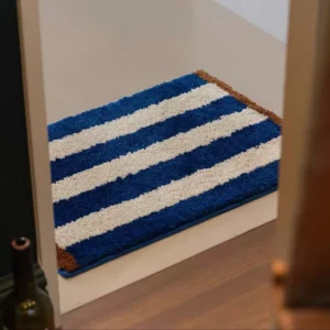 Nordic Tufting Stripe Bathroom Mat Tufted Bathmat Soft Geomrtic Rug Pad Living Room Carpet Anti-slip Hallway Home Room Decor - Image 3