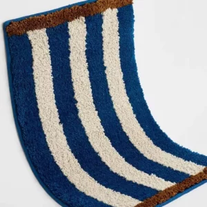 Nordic Tufting Stripe Bathroom Mat Tufted Bathmat Soft Geomrtic Rug Pad Living Room Carpet Anti-slip Hallway Home Room Decor - Image 5
