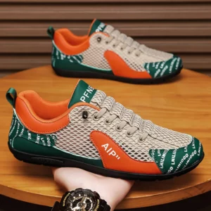 Men's Mesh Breathable Casual Shoes 2025 New Summer, Lightweight Soft Sole Vulcanized Shoes,Men's Running Shoes，fashion Sneakers - Image 1