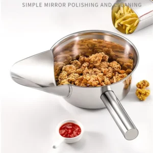 304 Stainless Steel French Fries basket package pack Funnel Fast Food Restaurant Kitchen Tools Chips Scoop Packing Shovel Tool - Image 4