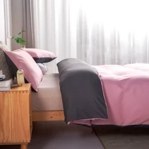 2/3 Pcs New Solid Color Quilt Cover Set Skin-Friendly Duvet Cover with 2 Pillowcases No Sheets Full Queen King Size Bedclothes - Image 5