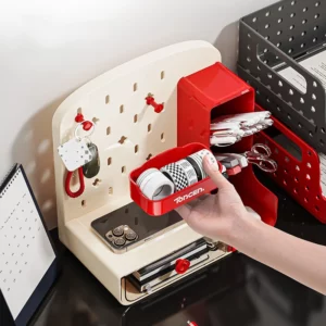 Desktop Storage Box Desk Pen Holder Storage Drawer Stationery Box Large Capacity for School Office Home Storage Rack - Image 3
