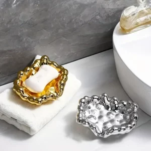 Cloud Shape Soap Box Plastic Self-Draining Soap Dish - Soap Holder, Saver & Tray for Shower, Bathroom & Kitchen - Image 3