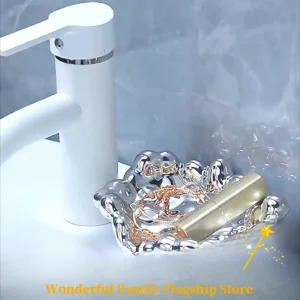Cloud Shape Soap Box Plastic Self-Draining Soap Dish - Soap Holder, Saver & Tray for Shower, Bathroom & Kitchen - Image 6