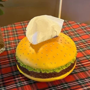 Hot Hamburger Tissue Box Creative American Retro Living Room Tissue Box Home Fun Decoration Ornaments Napkin Holder - Image 4