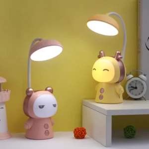 Portable Cute Desk Lamp Usb Rechargeable Dimmable Study Table Lamp Bedside Led Night Light for Reading Work Kids Birthday Gift - Image 4