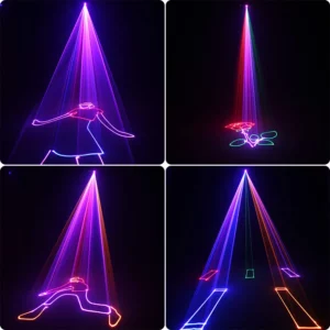 DM500 Animation RGB Laser Beam Lines Stage Disco Light DJ Party Pattern Projector Scans DMX Dance Bar Christmas Show G21 - Image 4