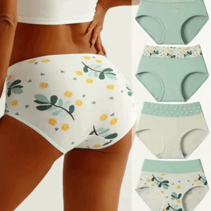 4Pcs High Waist Cotton Women Panties Breathable Underwear Fashion Print Pantys Girls Briefs Body Slim Plus Size Female Lingerie - Image 7
