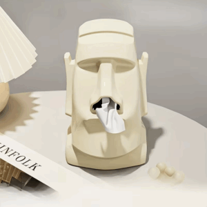 Household Tissue Box Creative Stone Figure Paper Towel Box Living Room Bedroom Table Decorative Simple Modern Style - Image 2