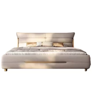 Modern Aesthetic Bed Multifonction Organiser King Size Double Bed Storage Space Marco De Cama Queen Moderno Luxury Furniture - Image 6