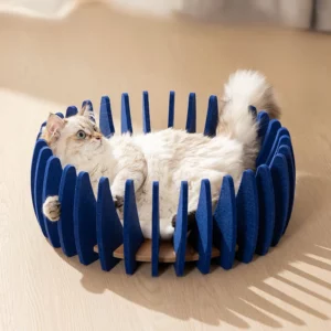 Bird Cage-shaped Felt Cat Nest Luxury Cat Bed Sturdy and Durable Multifunctional Cat Nest High-value Pet Furniture - Image 3