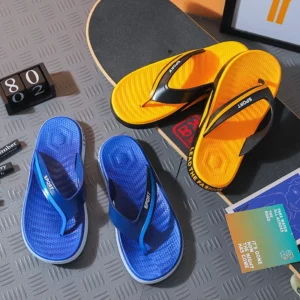 Summer Simple Outer Wear Men's Flip Flops Anti-slip Casual Beach Fashion Slippers - Image 3