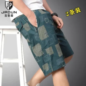Men Beach Shorts Pure Cotton Loose Casual Summer - Image 3