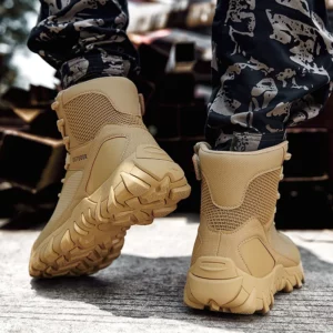 Upgraded Tactics Combat Training Boots Male Outdoors Camping Anti-wear Rapid Response Hiking Shoes Fishing Hunting Sneakers Men - Image 5
