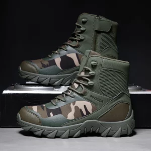 Upgraded Tactics Combat Training Boots Male Outdoors Camping Anti-wear Rapid Response Hiking Shoes Fishing Hunting Sneakers Men - Image 6