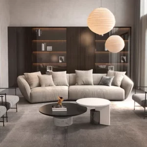 Outdoor Floor Living Room Sofas Curved Garden Lounge Minimalist Sofas Relaxing Hallway Cheap Luxury Wood Divano Home Furniture - Image 4