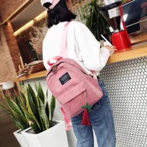 New Casual Women's Backpack, University School Travel Bag, Harajuku Travel Shoulder Bag, Teenage Girls - Image 6