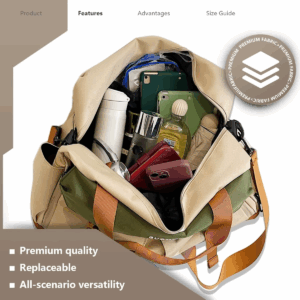 Short-Distance Fitness Bag for Men, Wet and Dry Separation Shoulder Bag, Cross-Body Multi-Functional Travel Bag, Women's Training Swimming Bag, Large Capacity - Image 5