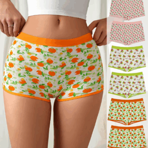 6-Pack Mixed Strawberries Oranges Cherries Cute Comfortable High-Quality Women's Boxer Briefs Girls' Briefs - Image 7