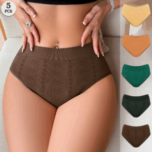 5pcs/pack Mid Waist Seamless Women Panties Solid Comfortable Breathable Lady Briefs Underwear Female Underpants Lingerie - Image 7