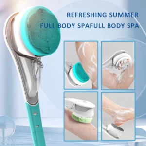 Valentines day gifts Electric Bath BrushLazy Back ScrubBath Scrubbing BrushAutomatic Back ScrubBath Brush with Long Handle - Image 2