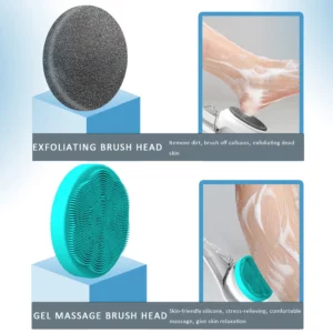 Valentines day gifts Electric Bath BrushLazy Back ScrubBath Scrubbing BrushAutomatic Back ScrubBath Brush with Long Handle - Image 4