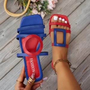 Women Flat Slippers Summer New Outdoor Shoes Non-slip Casual Slippers Women Plus Size Fashion Luxury Sandals Home Slides Women - Image 2