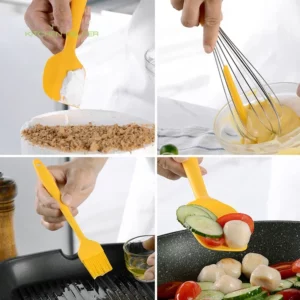 Heat Resistant Silicone Cooking Tools Non-Stick Spatula Turner Tongs Soup Spoon Shovel Oil Brush Storage Box Kitchen Utensils - Image 5