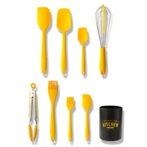 Heat Resistant Silicone Cooking Tools Non-Stick Spatula Turner Tongs Soup Spoon Shovel Oil Brush Storage Box Kitchen Utensils - Image 6