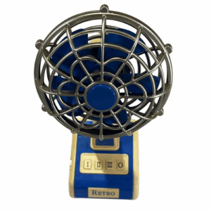 Portable Vintage Mini Desktop Fan Low Noise With Built-in Battery Easy Charging 3 Fan Wind Speeds Adjustable Angle For Home - Image 5