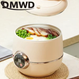 DMWD Mini Rice Cooker Automatic Household Kitchen Smart Electric Cooking machine 1-2 People Food Warmer Steamer 1.6L Rice Cooker - Image 3