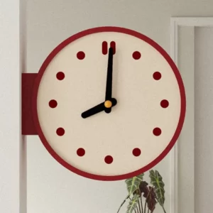 Luxury Corner Double Sided Wall Clock Living Room Restaurant Wall Watch Modern Bedroom Table Clock Needle Retro Home Decor - Image 2