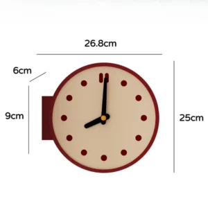 Luxury Corner Double Sided Wall Clock Living Room Restaurant Wall Watch Modern Bedroom Table Clock Needle Retro Home Decor - Image 5