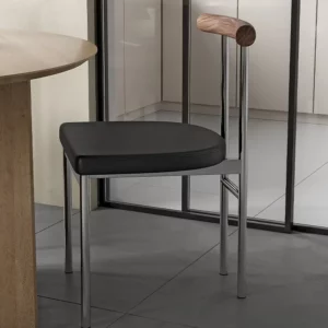 Retro Luxury Dining Chair Nordic Solid Wood Metal Living Room Bedroom Vanity Chair Furniture Back Simple Modern Design Decor - Image 5