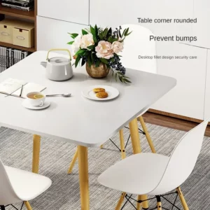 Light Luxury Household Small Round Table Minimalist Meeting Business Negotiation Leisure Office Reception and Negotiation - Image 3