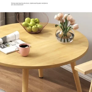Light Luxury Household Small Round Table Minimalist Meeting Business Negotiation Leisure Office Reception and Negotiation - Image 5
