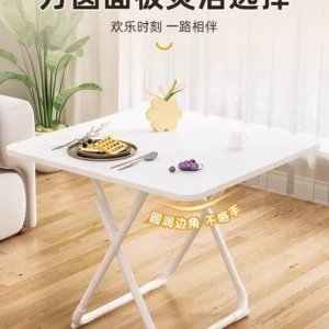 Folding Dining Table Household Small Apartment Eating Square Table Balcony Portable Dining Table Simple - Image 4