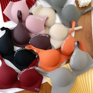 Summer Thin One Piece Seamless British Letter Bra No Wire Ring Adjustable Underwear Women Push Up Girls bras for women - Image 4