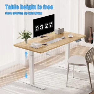 Height Adjustable Electric Standing Desk Sitting Desk Motion Desk For Home Office Protection Ergonomic Cervix Lower Spine - Image 2