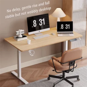 Height Adjustable Electric Standing Desk Sitting Desk Motion Desk For Home Office Protection Ergonomic Cervix Lower Spine - Image 4