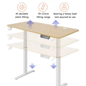 Height Adjustable Electric Standing Desk Sitting Desk Motion Desk For Home Office Protection Ergonomic Cervix Lower Spine - Image 6