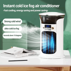 Desktop Mini Air Conditioner Portable USB Air Cooler Fan For Home Room Camping Humidifier Cooling Fans 7 Color Night Lamp 선풍기 - Image 6