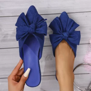 Women Baotou Slippers Summer New Pointed Toe Slippers Casual Shallow Flat Shoes Wear-resistant Non-slip Sandals Slides Women - Image 4