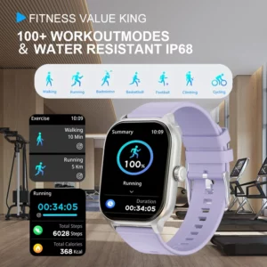 LAXASFIT 2025 New Smart Watch 2.01” Inch HD Screen Bluetooth Talk Pedometer IP68 Waterproof 123 Sport Modes Man Woman Watch Gift - Image 6