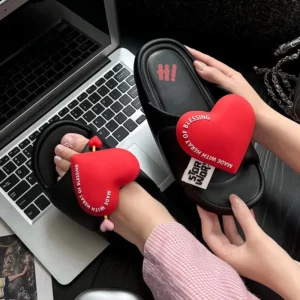 Summer Women Slipper Platform Love Indoor Beach Sandals Cloud Slide House Flip Flops Flat Female Ladies Non Slip Soft Outdoor - Image 4